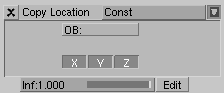 Copy Location Constraint.