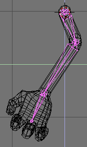 Placing the armature in side view.