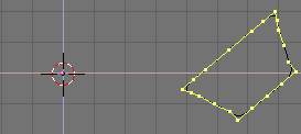 Trapezoidal cross section, rotated and translated.