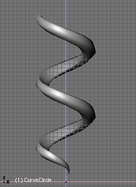 Using a curve path to model the chain.