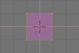 Our cube in EditMode, all vertices selected.