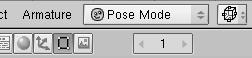 The current frame Num Button in the Buttons window Toolbar.