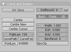 3D Curve button.