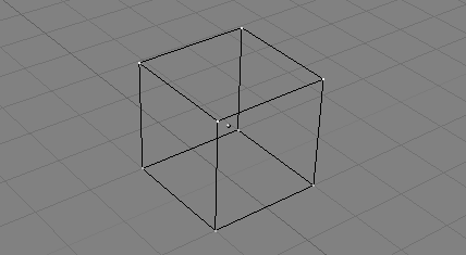 Cube with selected vertices in yellow.