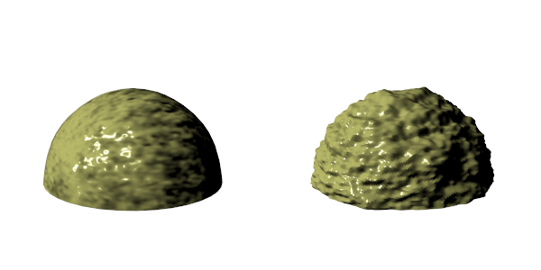 Difference between NOR and Displacement Maps.