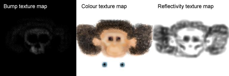 The three texture maps.