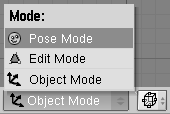 Pose Mode Menu entry.