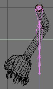 The armature in side view.