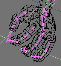 Rigging the other fingers.