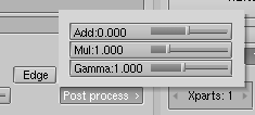 Unified Renderer postprocess submenu.